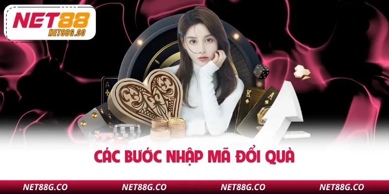 Các bước nhập mã đổi quà